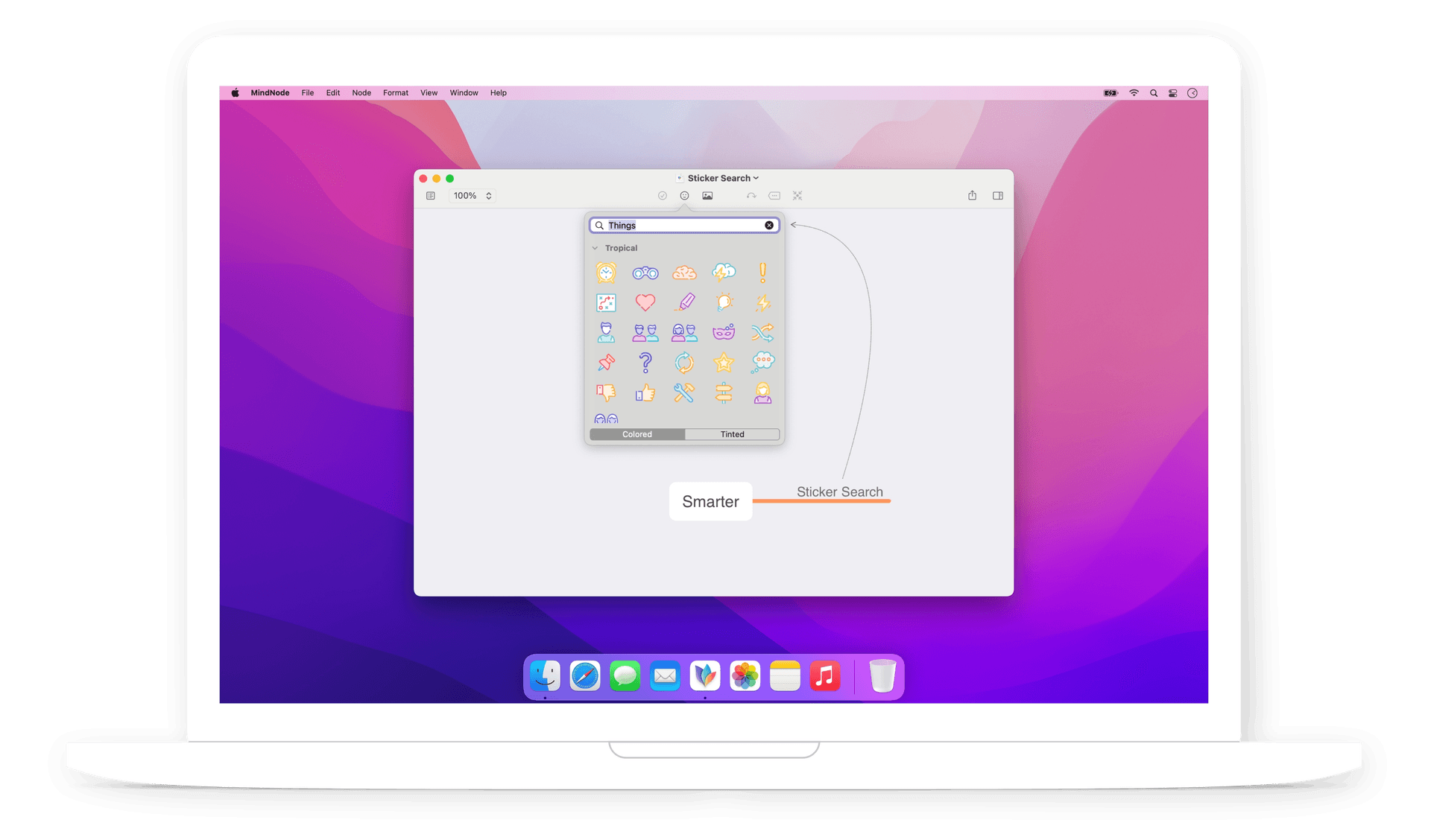 Smarter Sticker Search in MindNode 2021.4